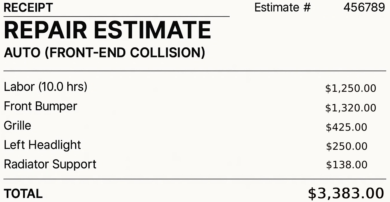 Damage Assessment Example